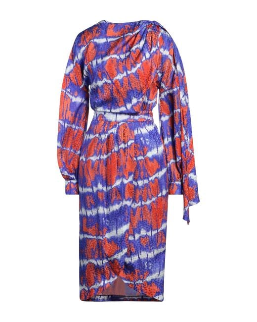 Stella Jean White Midi-Kleid