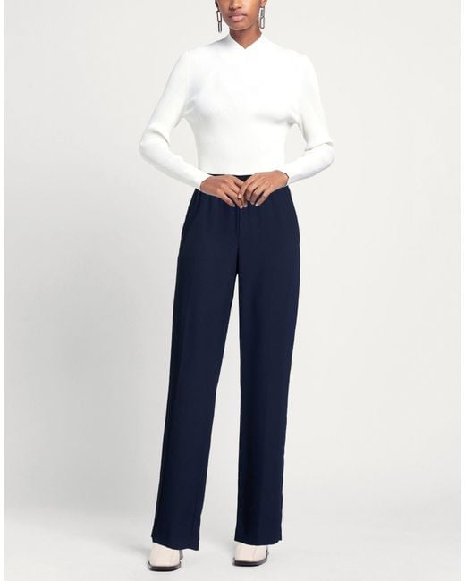 ERMANNO FIRENZE Blue Pants Polyester