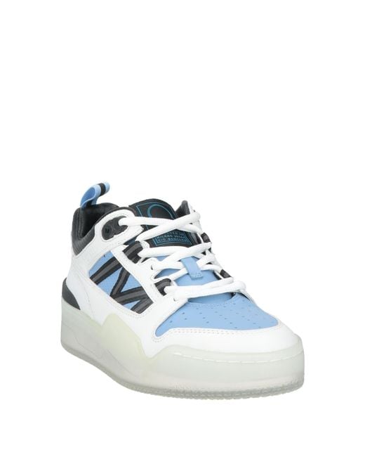 Moncler Blue Sneakers Leather