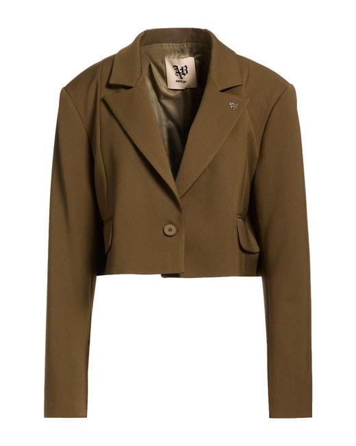 Aniye By Green Military Blazer Polyester, Elastane