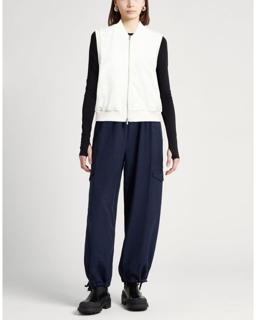 Peserico White Ivory Vest Cotton, Polyester