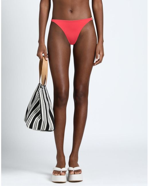 Moschino Red Bikini Bottoms & Swim Briefs