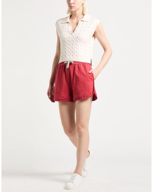 Brunello Cucinelli Red Shorts & Bermuda Shorts Cotton