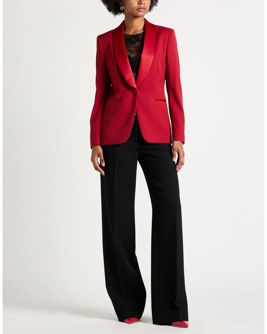 Lardini Red Blazer Virgin Wool, Elastane