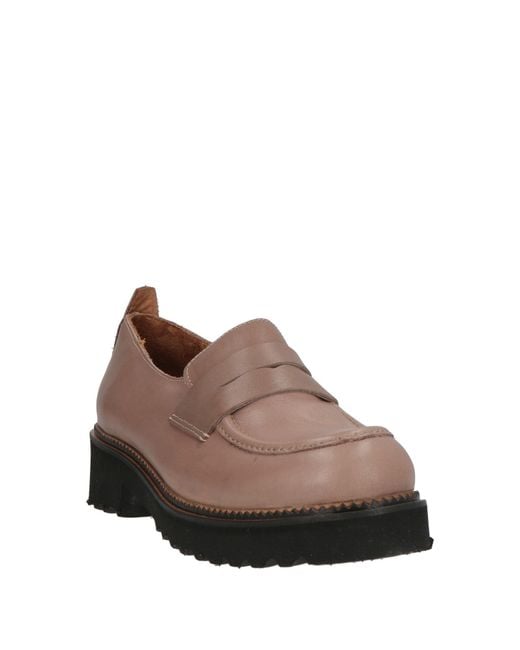 BUENO Brown Loafers Leather