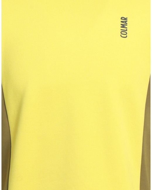 Colmar Yellow Lime Sweatshirt Polyester, Viscose, Elastane for men