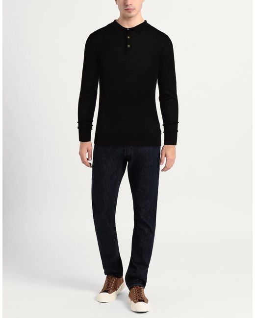 White Wise Black Jumper for men