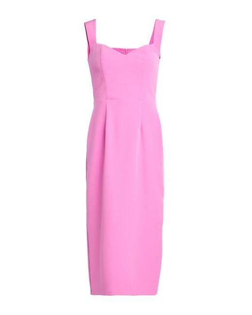 ACTUALEE Pink Midi-Kleid