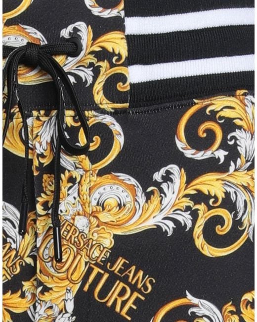 Versace Jeans Couture Black Pants Cotton, Polyester, Elastane for men