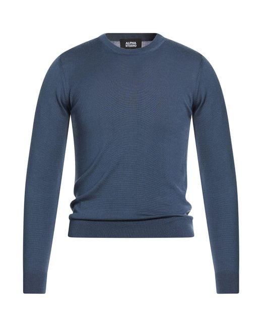 Pullover Alpha Studio de hombre de color Blue