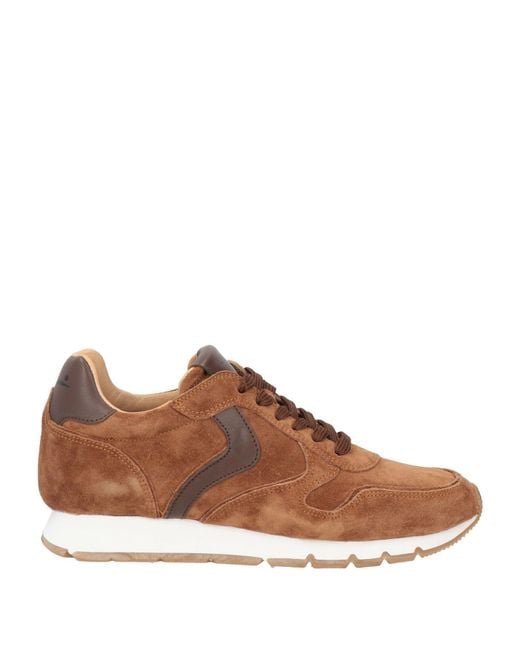 Voile Blanche Brown Julia Camel Sneakers Leather, Calfskin
