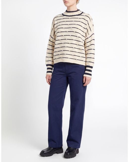 MAX&Co. White Turtleneck Virgin Wool, Polyester