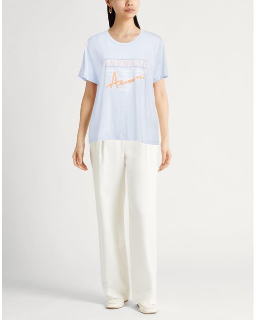 Emporio Armani Blue T-Shirt Cotton