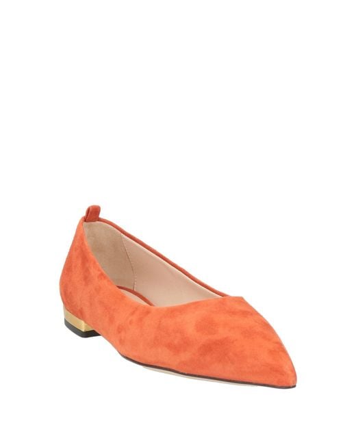 Testoni Red Ballet Flats