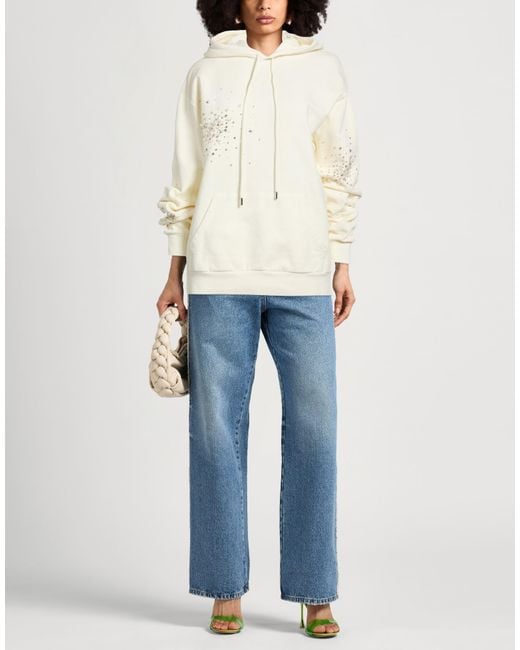 DES_PHEMMES White Sweatshirt Cotton