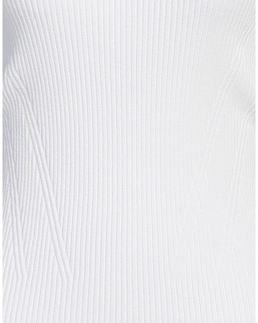 D.exterior White Top Viscose, Polyester