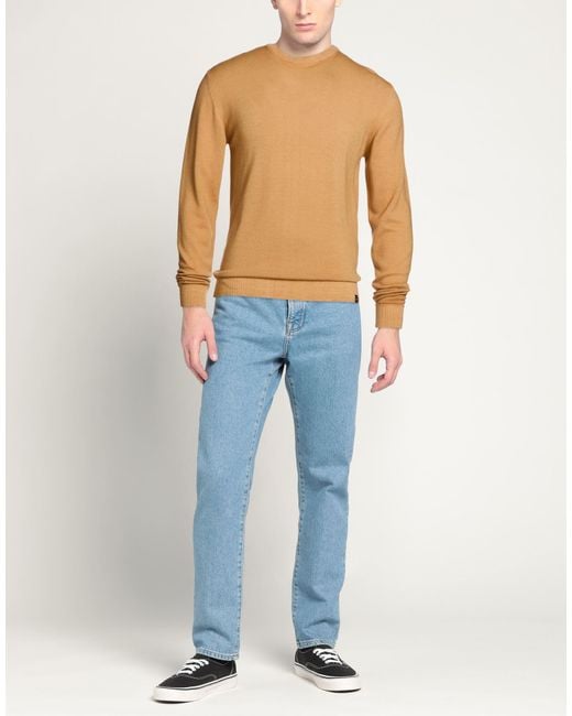 Colmar White Camel Sweater Virgin Wool for men