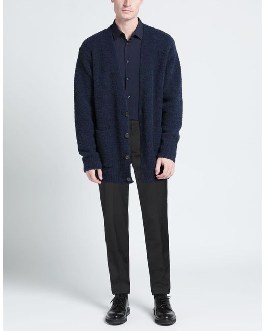 Entre Amis Black Pants Virgin Wool, Polyester, Elastane for men