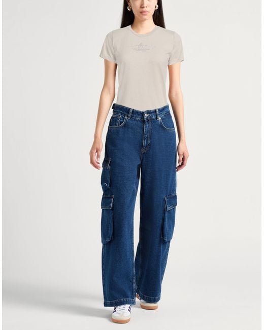 Colmar White T-Shirt Polyester, Cotton