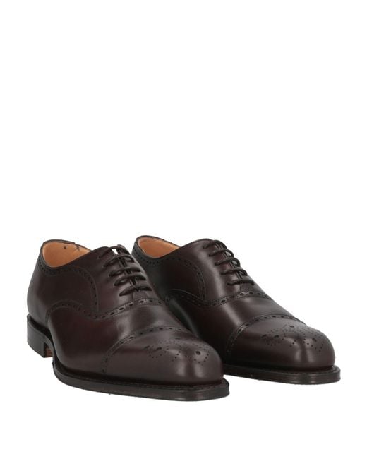 Church's Brown Weymouth Dark Lace-Up Shoes Leather for men