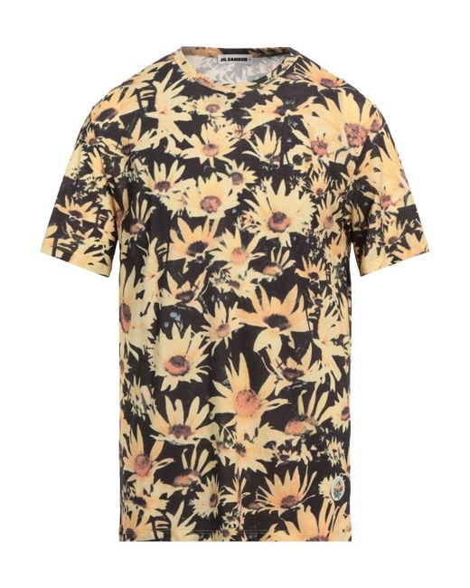 Jil Sander Yellow T-shirt for men