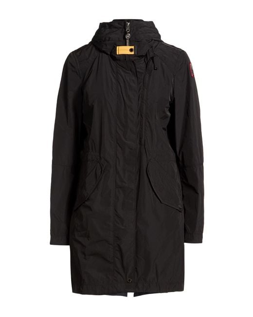 Parajumpers Black Overcoat & Trench Coat