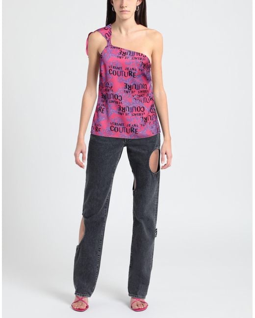 Top Versace Jeans Couture de color Purple