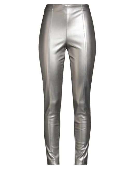 B.yu Gray Pants Polyester, Polyurethane, Elastane