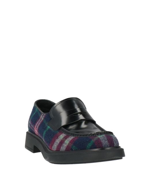 Fratelli Rossetti Blue Loafers Leather, Textile Fibers