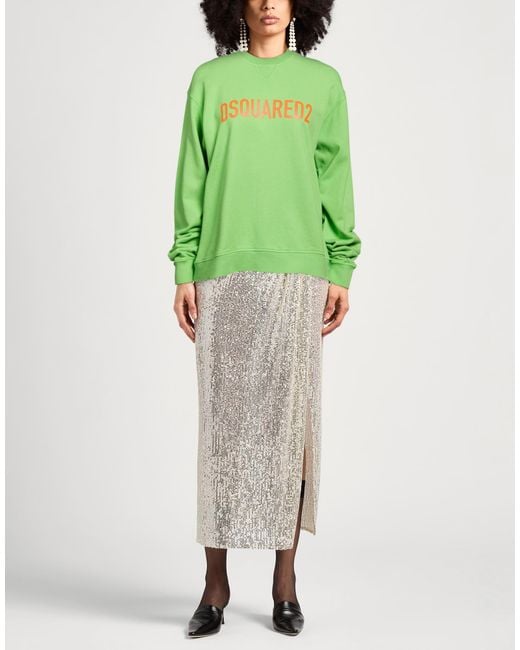 DSquared² Green Sweatshirt Cotton