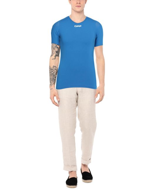 Off-White c/o Virgil Abloh Blue T-shirt for men