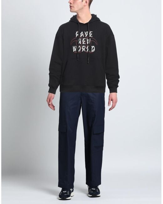 44 Label Group Black Sweatshirt for men