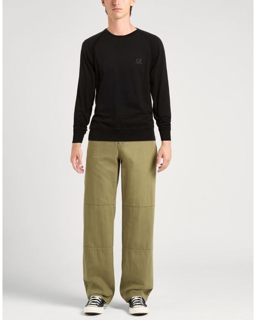 C P Company Black Sweatshirt Cotton for men