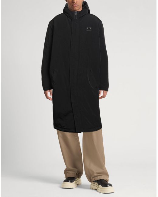 ARMANI EXCHANGE Black Coats for men