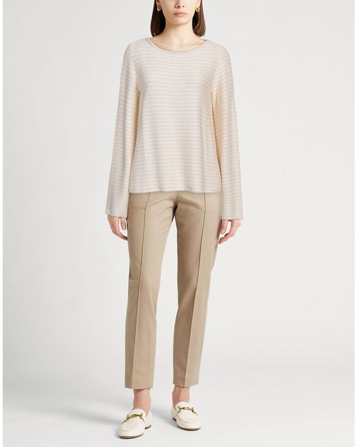 Emporio Armani White Sweater Viscose, Polyamide, Elastane