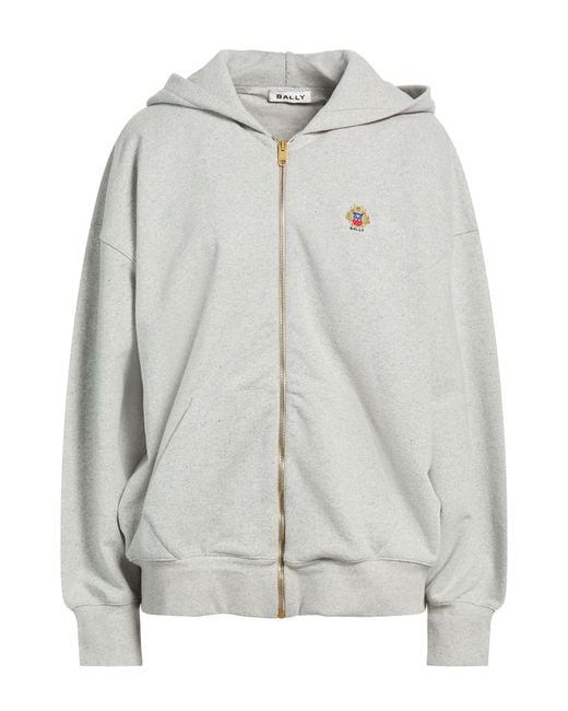 Bally Gray Sweatshirt Organic Cotton, Recycled Cotton