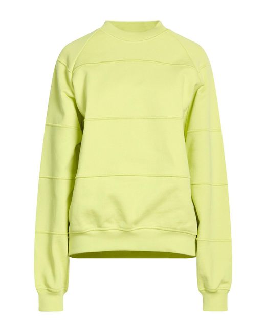 Sunnei Yellow Sweatshirt Organic Cotton