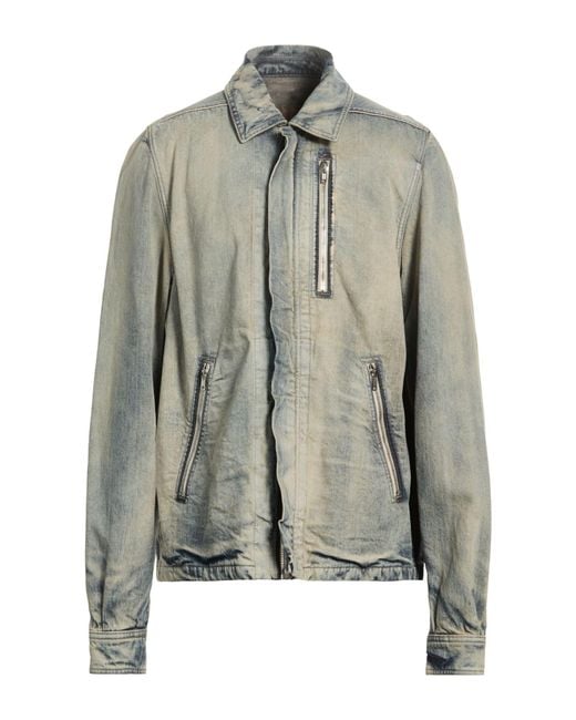 Rick Owens Gray Denim Outerwear for men