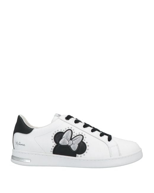 Geox White Trainers