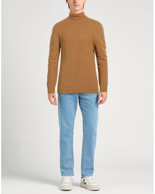 Alpha Studio Brown Turtleneck for men