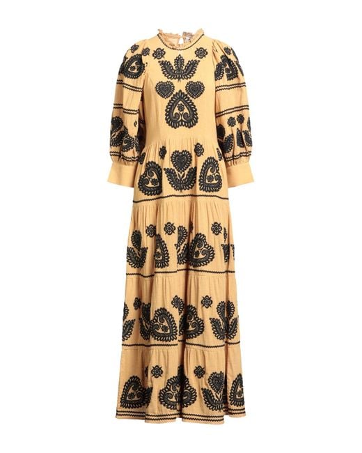 Antik Batik Metallic Maxi Dress Cotton