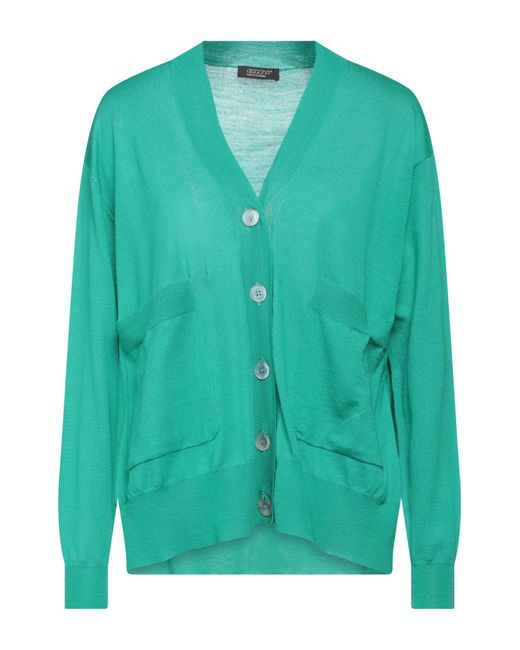 Aragona Green Emerald Cardigan Merino Wool