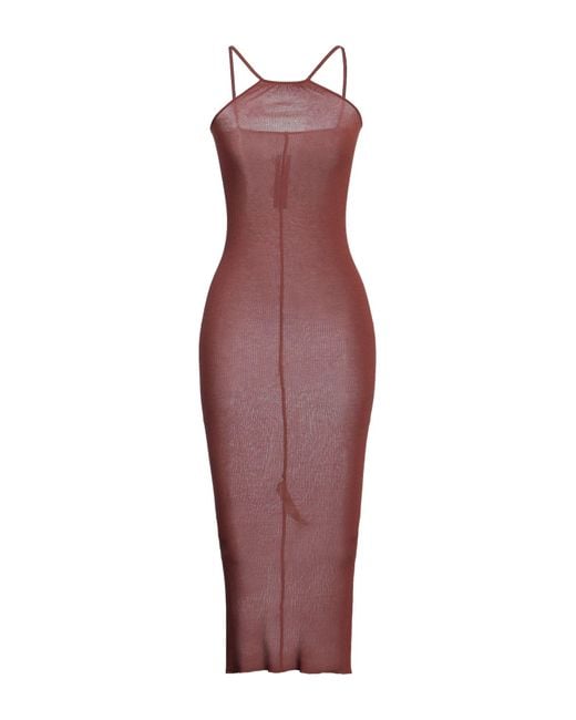 Rick Owens Purple Maxi-Kleid