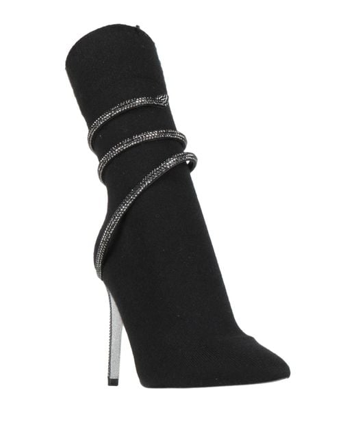 Rene Caovilla Black Ankle Boots