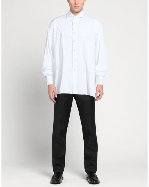 Moorer White Shirt Cotton for men