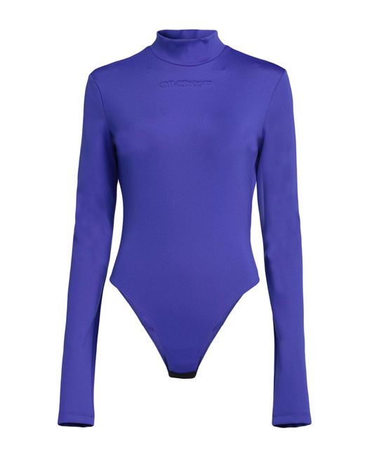 Off-White c/o Virgil Abloh Blue Off- Bright Bodysuit Polyamide, Elastane