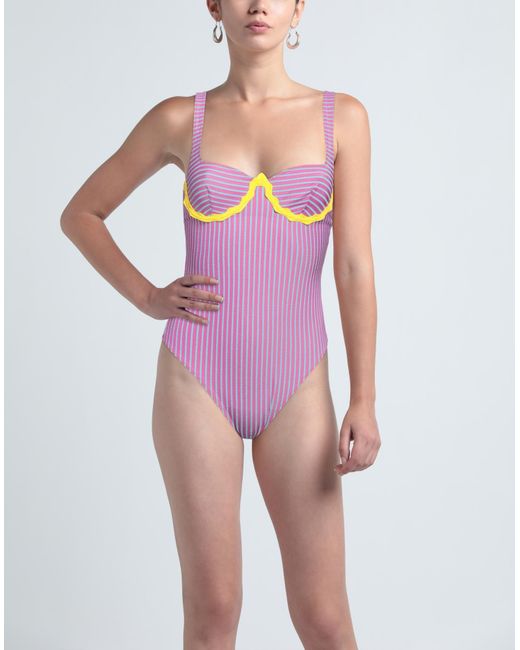 Missoni Purple One-piece Swimsuit