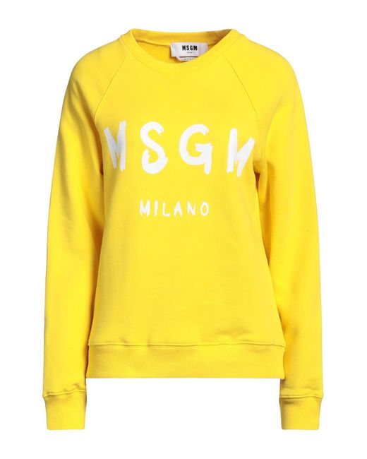 MSGM Yellow Sweatshirt