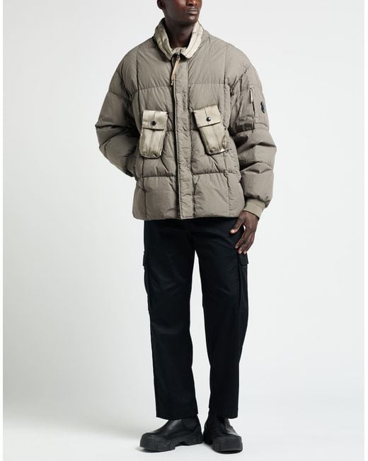 C P Company Gray Puffer Polyamide for men