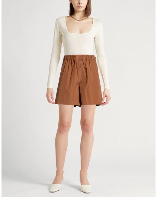 Max Mara Brown Shorts & Bermuda Shorts